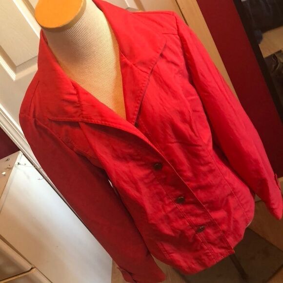 Chico’s nylon/ poly light jacket sz 1 - Picture 2 of 5